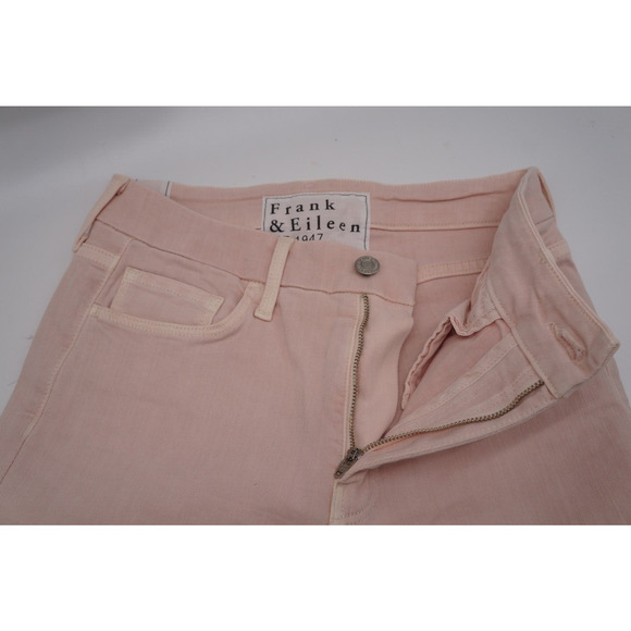 Frank & Eileen Sligo Skinny Raw Hem Jeans Ballet Pink Size 27 $298MSRP - Picture 8 of 9